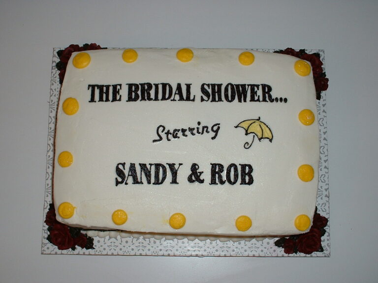 Sugar Whimzy Bridal Shower Cake