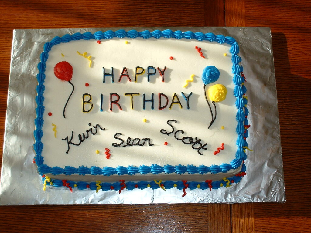 Birthday Cake with three names