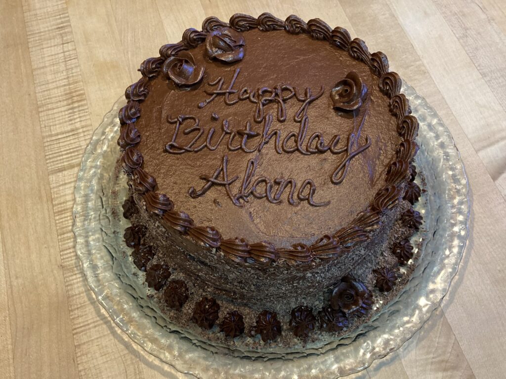 Sugar Whimzy Chocolate cake with chocolate roses